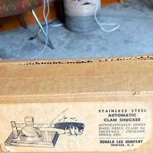 Vintage 1960s Stainless Steel Clam Shucker